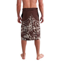 Cowboys Wild West Lavalava Dark Brown Cow Prints - Wonder Print Shop