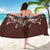 Cowboys Wild West Sarong Dark Brown Cow Prints - Wonder Print Shop