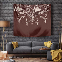 Cowboys Wild West Tapestry Dark Brown Cow Prints - Wonder Print Shop