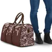 Cowboys Wild West Travel Bag Dark Brown Cow Prints - Wonder Print Shop