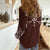Cowboys Wild West Women Casual Shirt Dark Brown Cow Prints - Wonder Print Shop