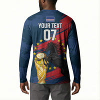 Cape Verde - WC2026 Dark Horse Custom Button Sweatshirt Our Time Our Story