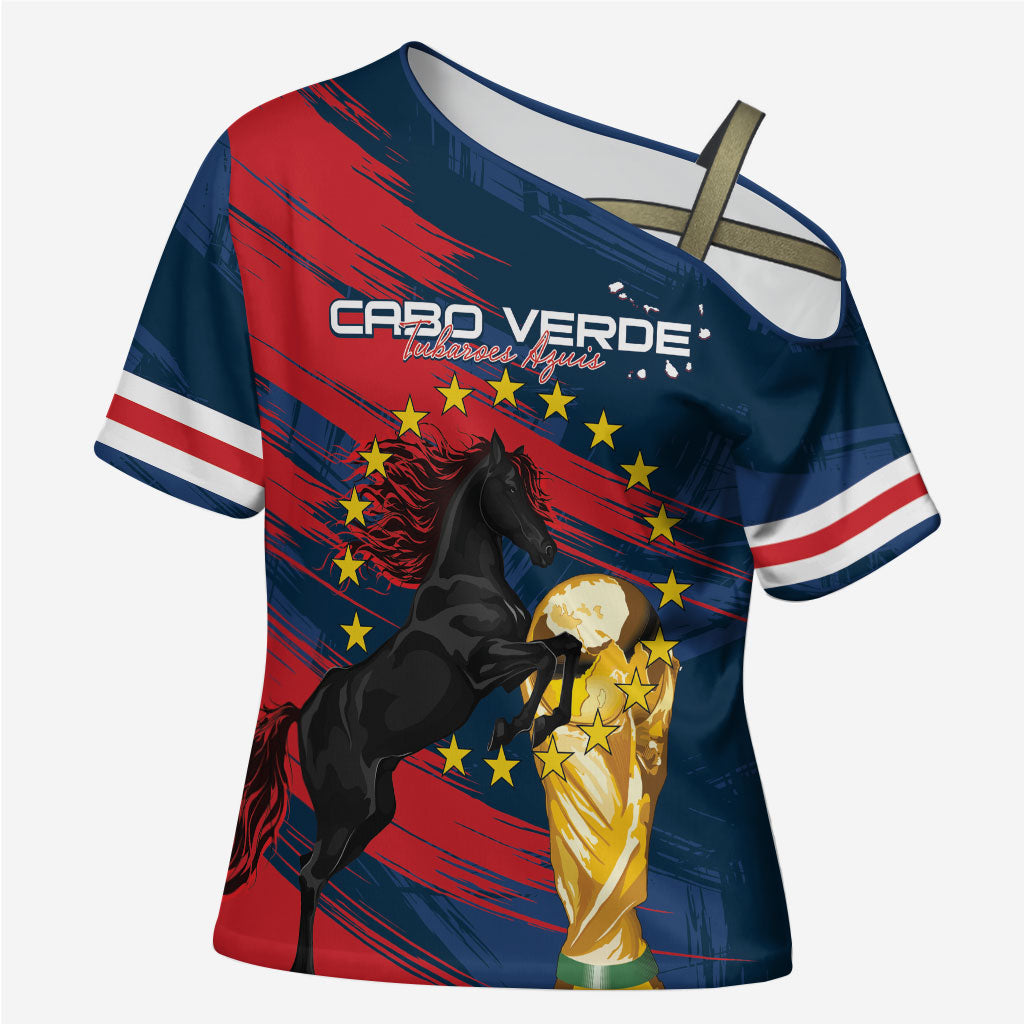 Cape Verde - WC2026 Dark Horse Custom Cross Shoulder Shirt Our Time Our Story