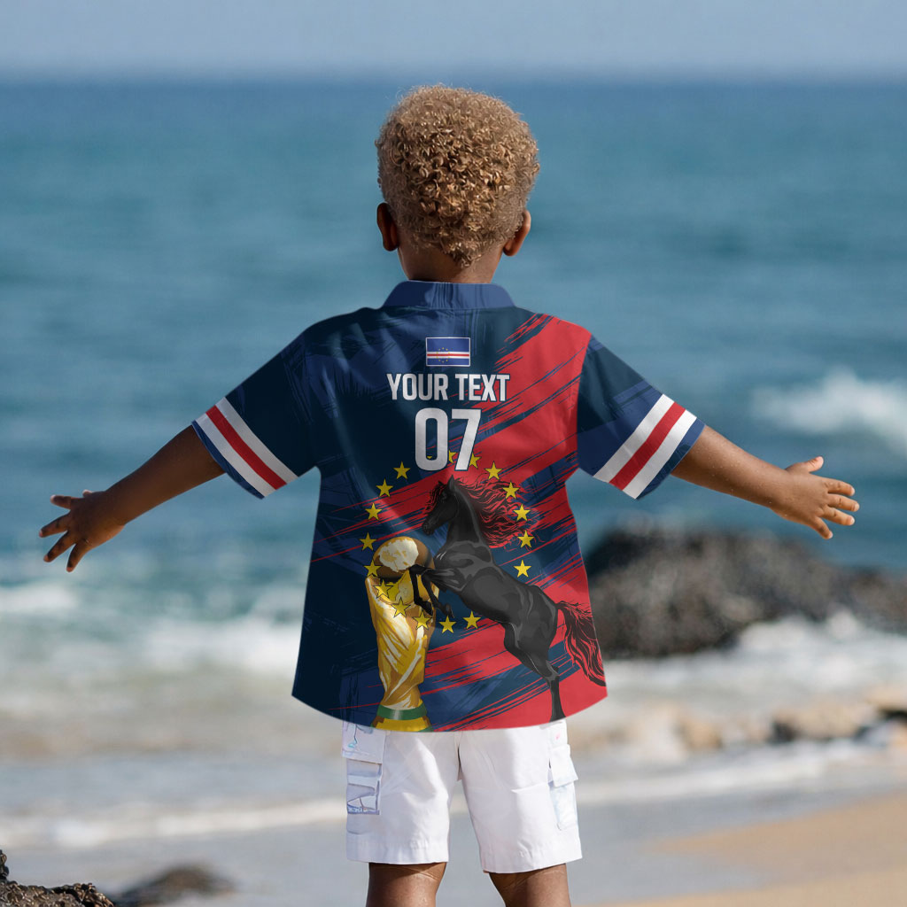 Cape Verde - WC2026 Dark Horse Custom Kid Hawaiian Shirt Our Time Our Story
