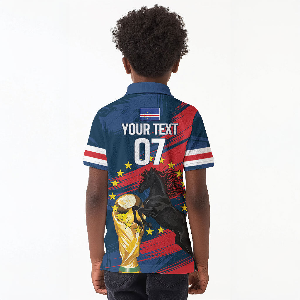 Cape Verde - WC2026 Dark Horse Custom Kid Polo Shirt Our Time Our Story