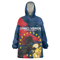 Cape Verde - WC2026 Dark Horse Custom Kid Wearable Blanket Hoodie Our Time Our Story