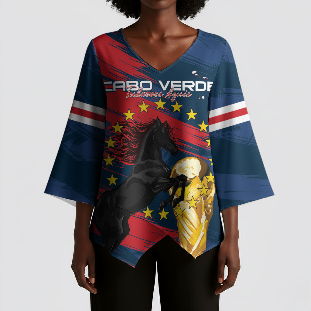 Cape Verde - WC2026 Dark Horse Custom Kimono Sleeve Blouse Our Time Our Story