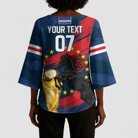 Cape Verde - WC2026 Dark Horse Custom Kimono Sleeve Blouse Our Time Our Story