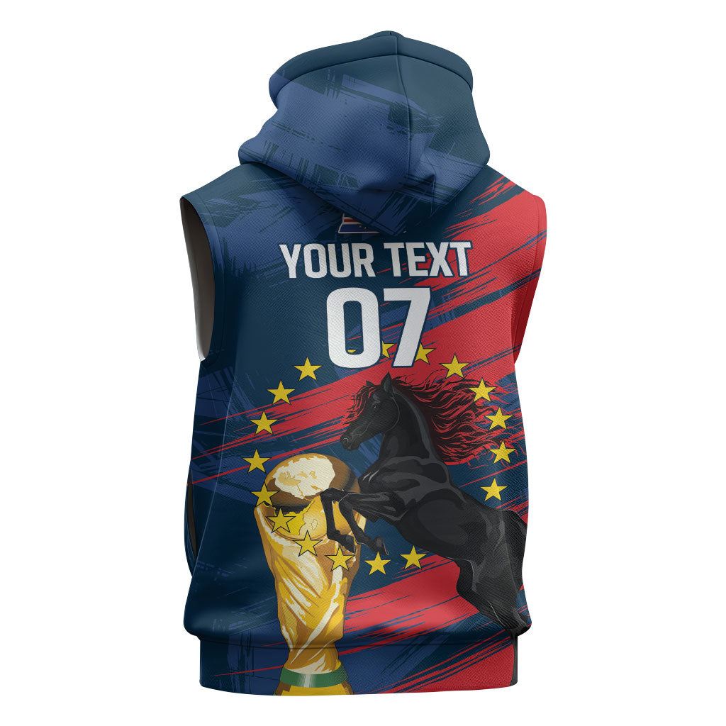 Cape Verde - WC2026 Dark Horse Custom Sleeveless Hoodie Our Time Our Story