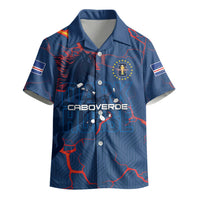 Cape Verde Football WC26 Custom Kid Hawaiian Shirt Dark Horse Rising