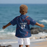 Cape Verde Football WC26 Custom Kid Hawaiian Shirt Dark Horse Rising
