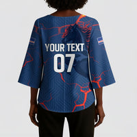 Cape Verde Football WC26 Custom Kimono Sleeve Blouse Dark Horse Rising