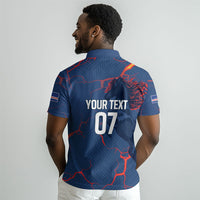 Cape Verde Football WC26 Custom Polo Shirt Dark Horse Rising