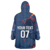 Cape Verde Football WC26 Custom Wearable Blanket Hoodie Dark Horse Rising