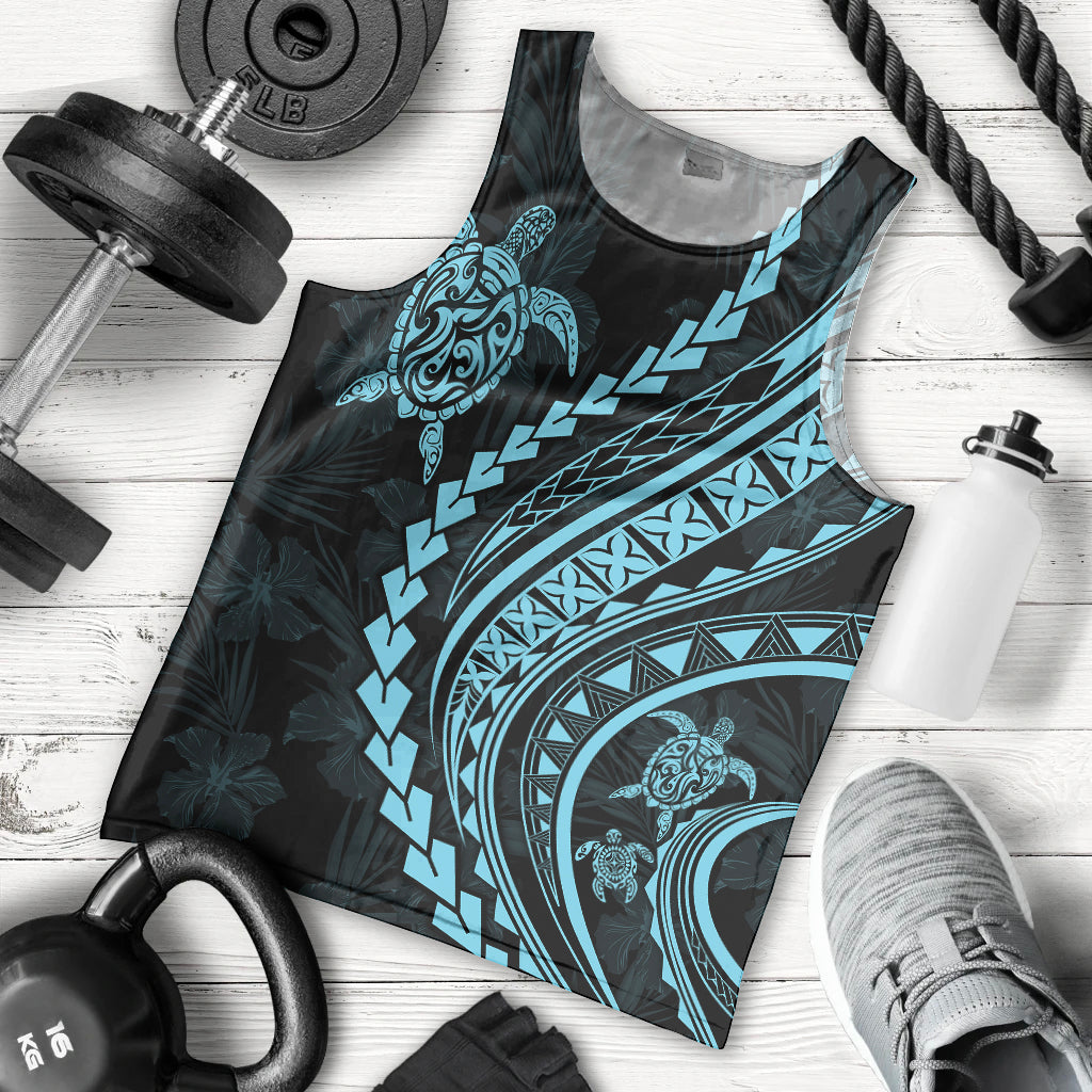polynesian-pride-men-tank-top-turtle-hibiscus-luxury-style-aquamarine
