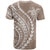 Polynesian Pride T Shirt Turtle Hibiscus Luxury Style - Beige - Wonder Print Shop