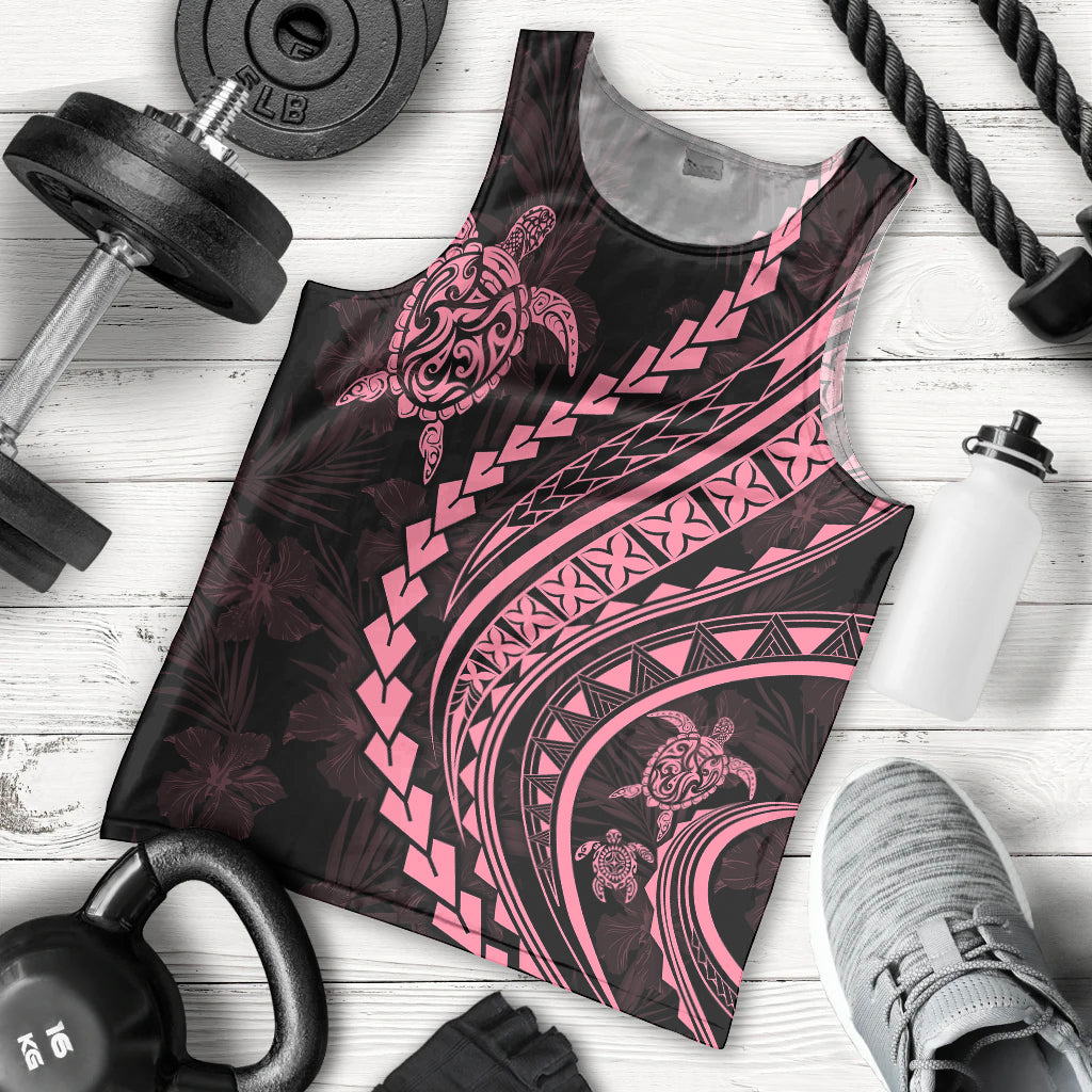 polynesian-pride-men-tank-top-turtle-hibiscus-luxury-style-carnation-pink