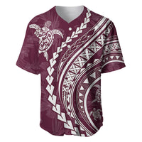 Polynesian Pride Baseball Jersey Turtle Hibiscus Luxury Style - Champagne LT7 - Wonder Print Shop