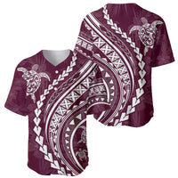 Polynesian Pride Baseball Jersey Turtle Hibiscus Luxury Style - Champagne LT7 - Wonder Print Shop
