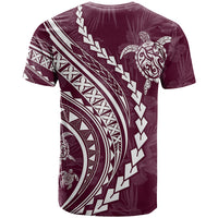 Polynesian Pride T Shirt Turtle Hibiscus Luxury Style - Champagne - Wonder Print Shop