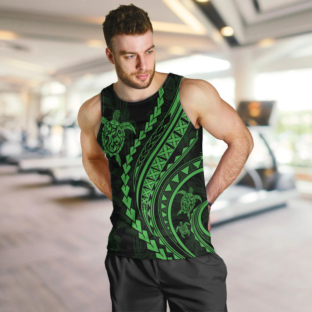 polynesian-pride-men-tank-top-turtle-hibiscus-luxury-style-green