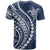 Polynesian Pride T Shirt Turtle Hibiscus Luxury Style - Navy - Wonder Print Shop