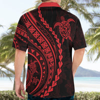 Polynesian Pride Hawaiian Shirt Turtle Hibiscus Luxury Style - Rose - Wonder Print Shop