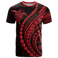 Polynesian Pride T Shirt Turtle Hibiscus Luxury Style - Rose - Wonder Print Shop