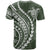 Polynesian Pride T Shirt Turtle Hibiscus Luxury Style - Sage - Wonder Print Shop