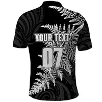 Personalised New Zealand Rugby Polo Shirt World Cup 2023 Silver Fern Champions - Wonder Print Shop