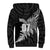 Personalised New Zealand Rugby Sherpa Hoodie World Cup 2023 Silver Fern Champions - Wonder Print Shop