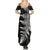 Personalised New Zealand Rugby Summer Maxi Dress World Cup 2023 Silver Fern Champions - Wonder Print Shop