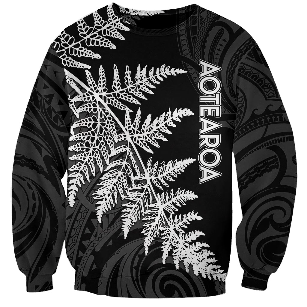Personalised New Zealand Rugby Sweatshirt World Cup 2023 Silver Fern Champions - Wonder Print Shop