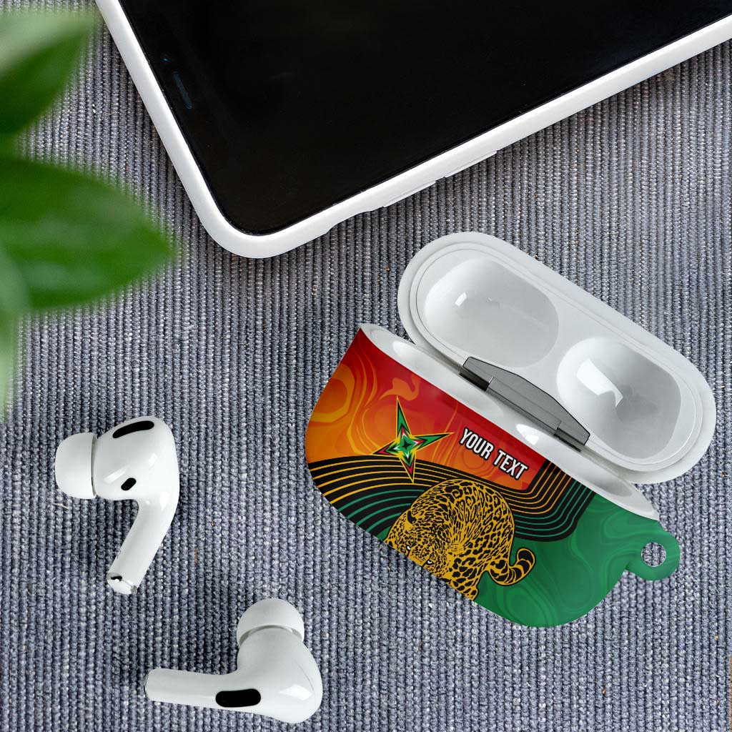 Guyana Cricket Amazon Warriors Personalized AirPods Case Fierce Jaguars - Wonder Print Shop