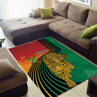 Guyana Cricket Amazon Warriors Personalized Area Rug Fierce Jaguars - Wonder Print Shop