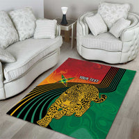 Guyana Cricket Amazon Warriors Personalized Area Rug Fierce Jaguars - Wonder Print Shop