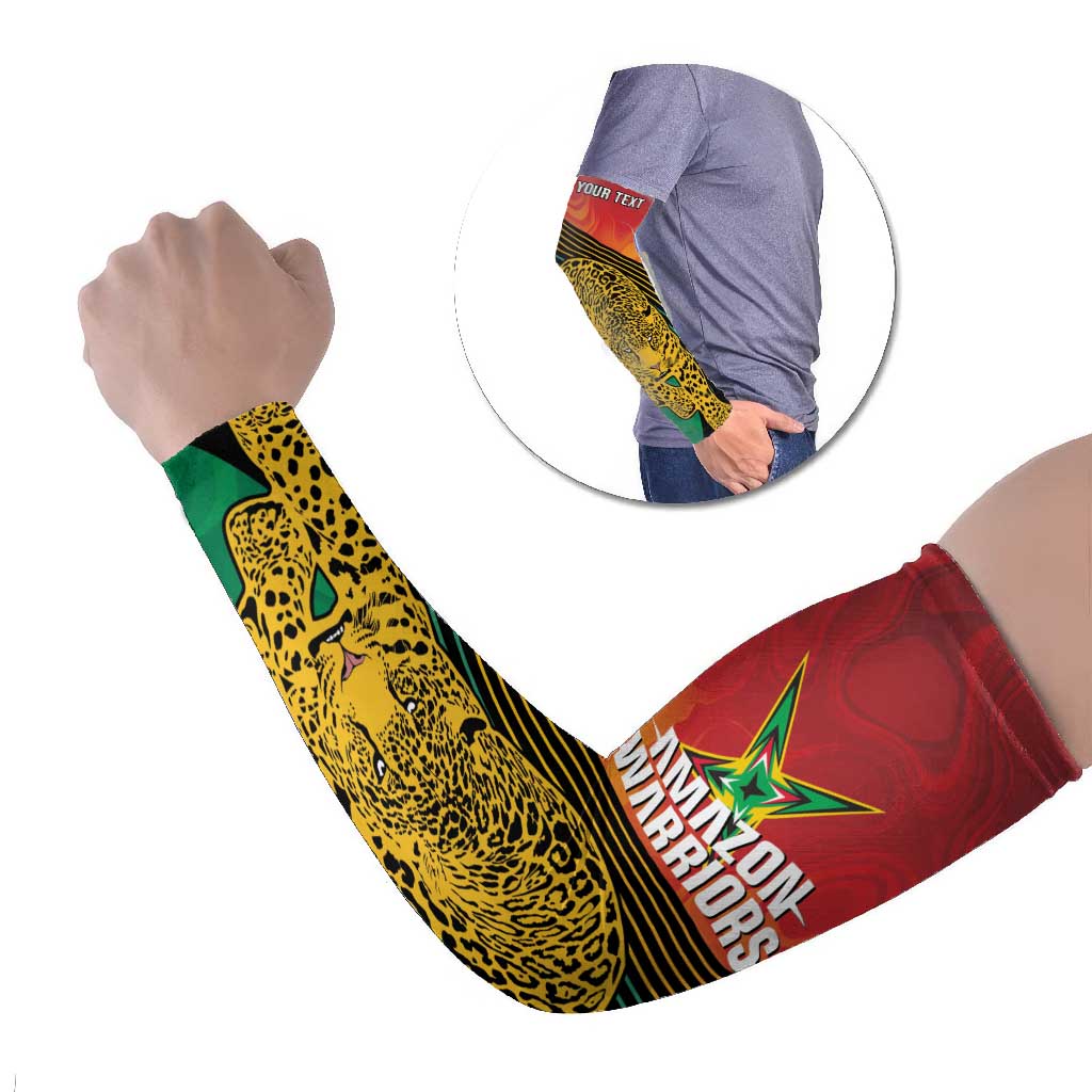 Guyana Cricket Amazon Warriors Personalized Arm Sleeves Fierce Jaguars - Wonder Print Shop