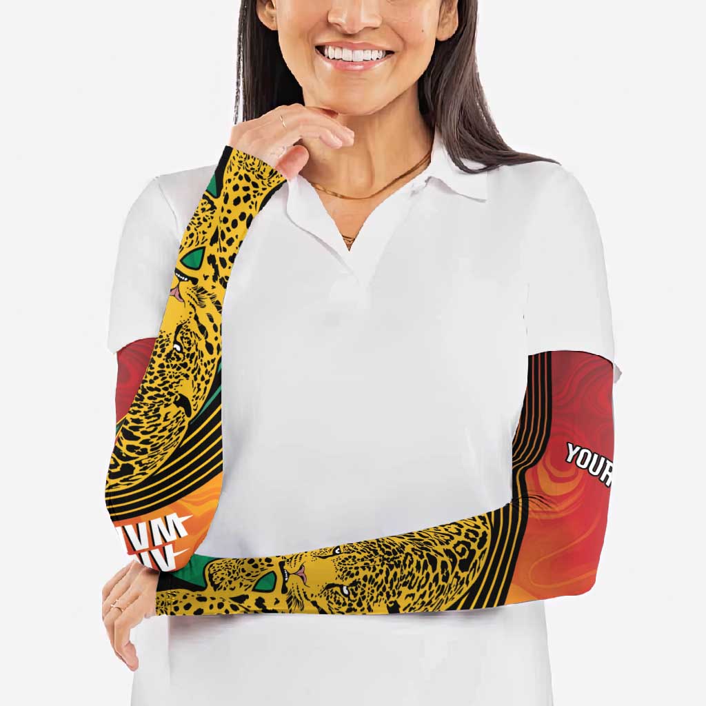 Guyana Cricket Amazon Warriors Personalized Arm Sleeves Fierce Jaguars - Wonder Print Shop
