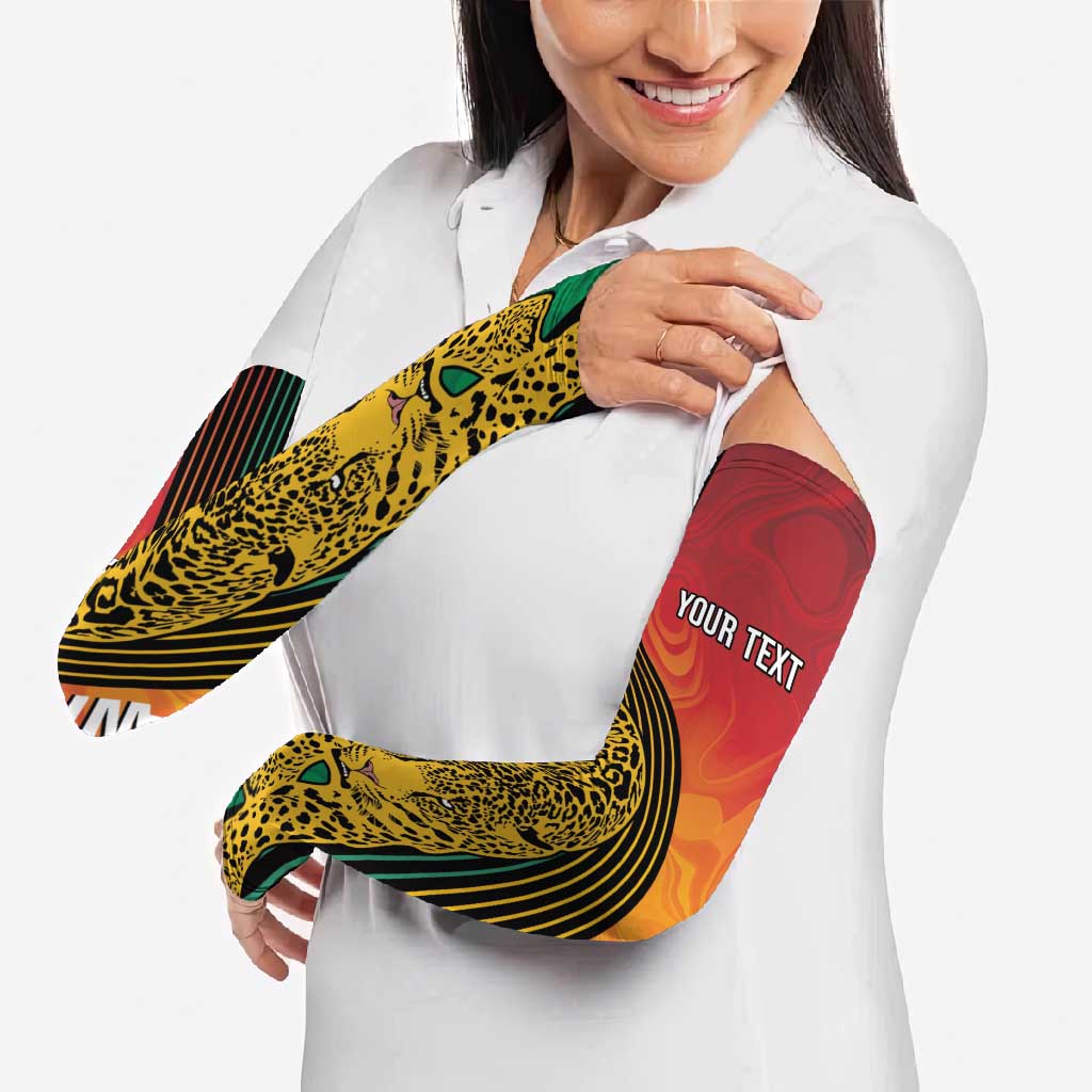 Guyana Cricket Amazon Warriors Personalized Arm Sleeves Fierce Jaguars - Wonder Print Shop