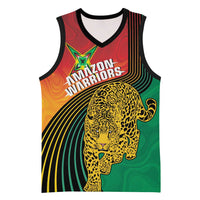 Guyana Cricket Amazon Warriors Personalized Basketball Jersey Fierce Jaguars - Wonder Print Shop