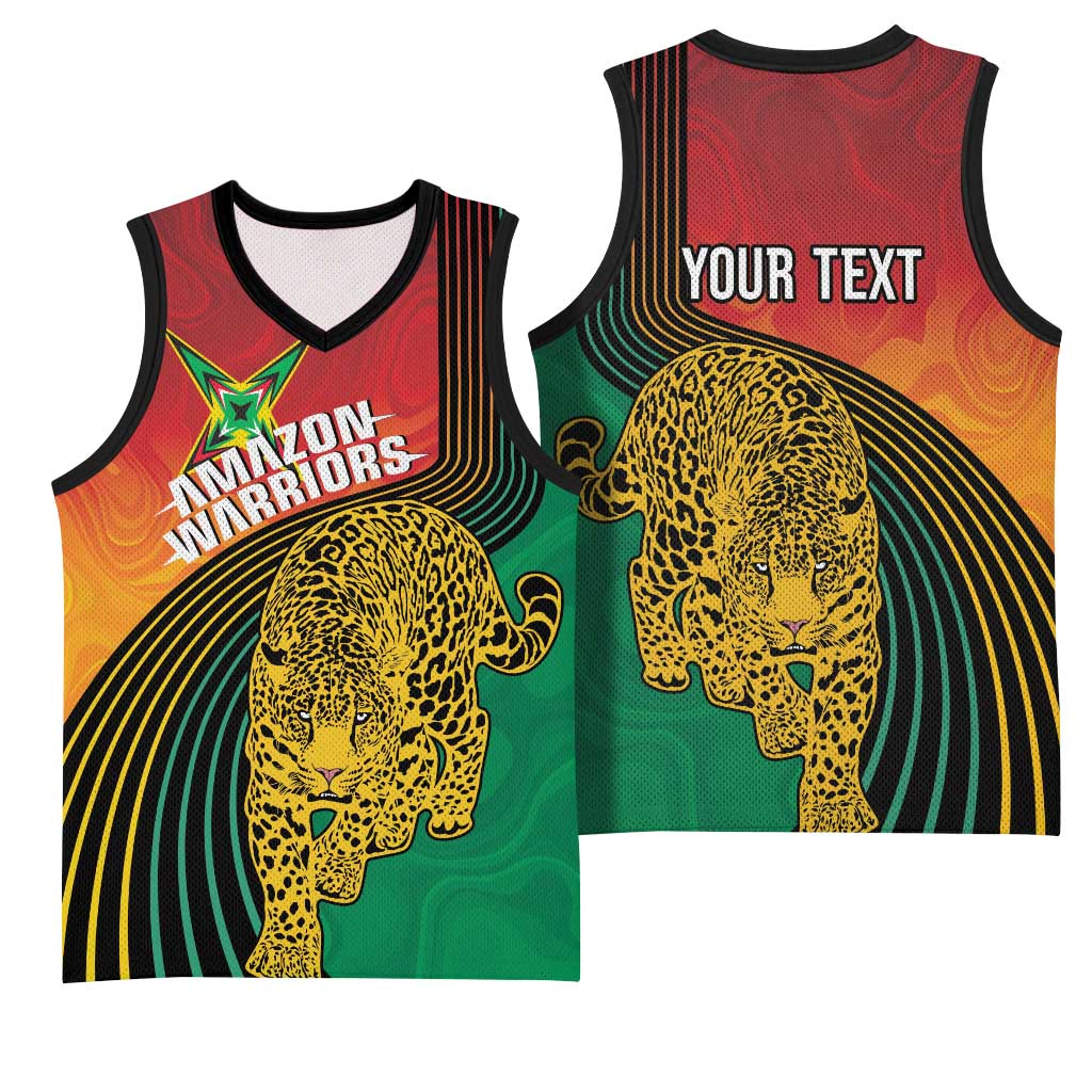 Guyana Cricket Amazon Warriors Personalized Basketball Jersey Fierce Jaguars - Wonder Print Shop