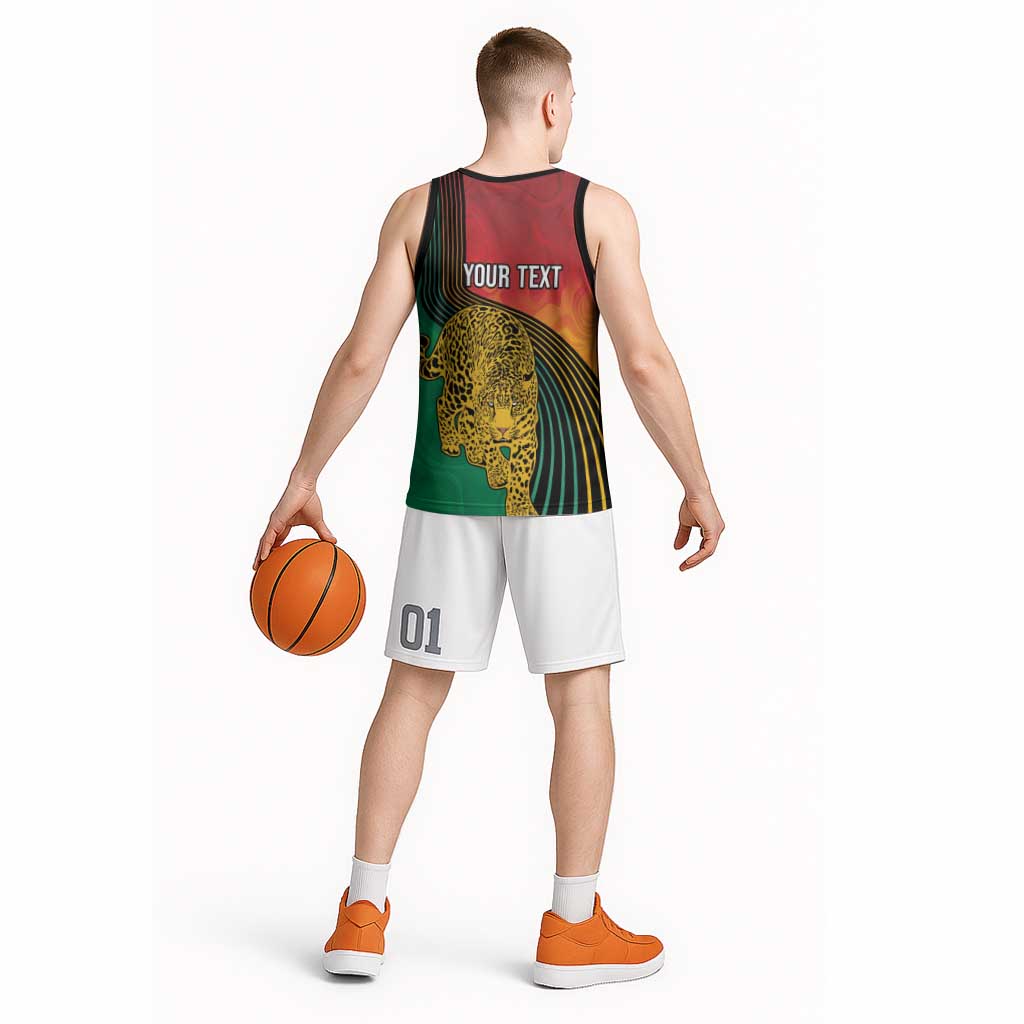Guyana Cricket Amazon Warriors Personalized Basketball Jersey Fierce Jaguars - Wonder Print Shop