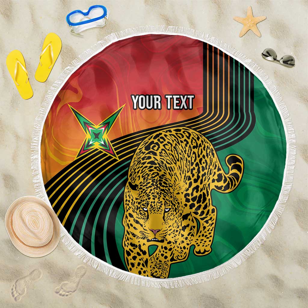 Guyana Cricket Amazon Warriors Personalized Beach Blanket Fierce Jaguars - Wonder Print Shop