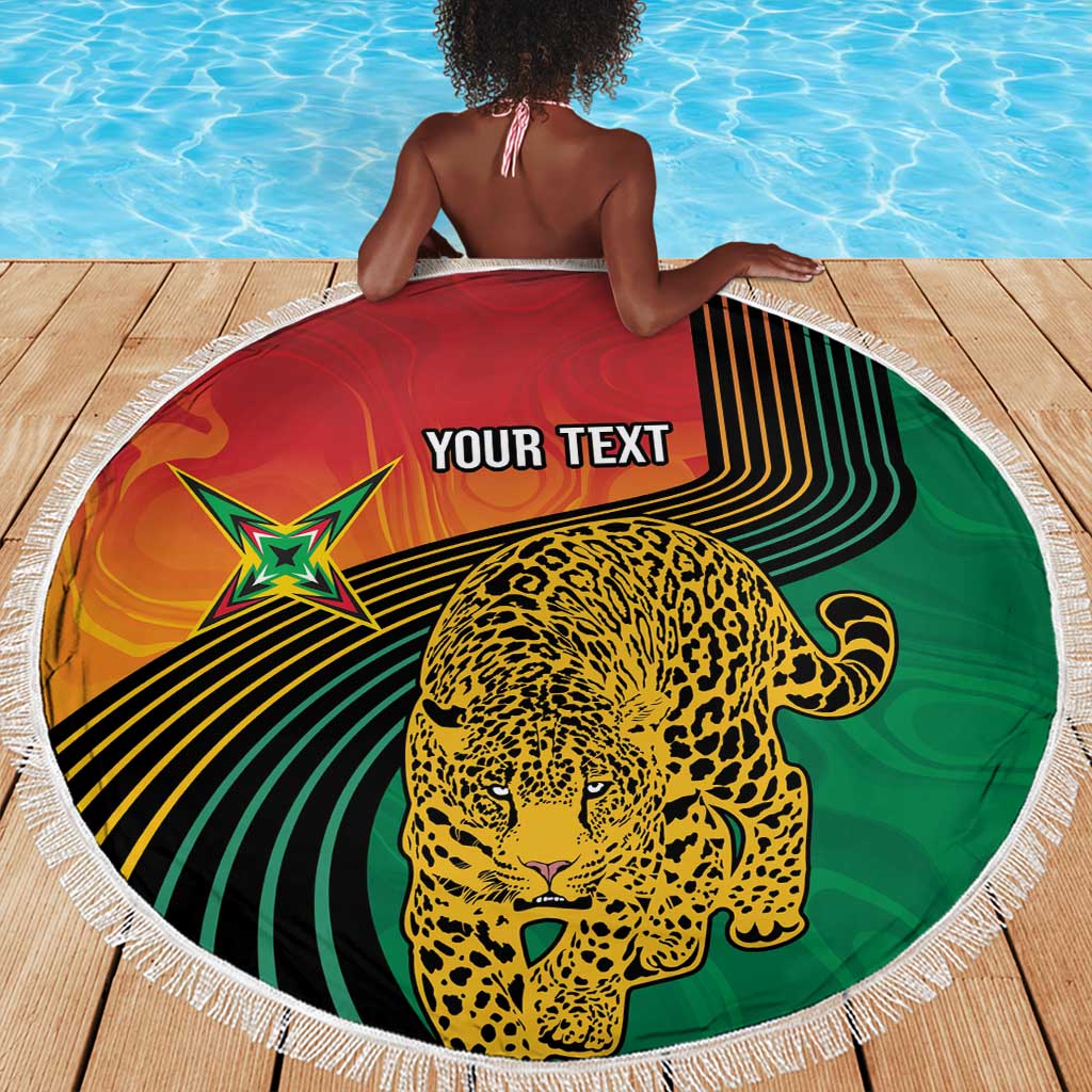 Guyana Cricket Amazon Warriors Personalized Beach Blanket Fierce Jaguars - Wonder Print Shop