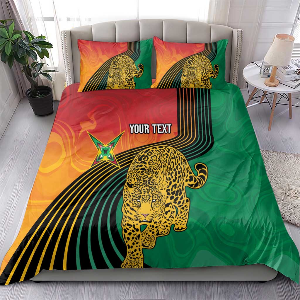 Guyana Cricket Amazon Warriors Personalized Bedding Set Fierce Jaguars - Wonder Print Shop
