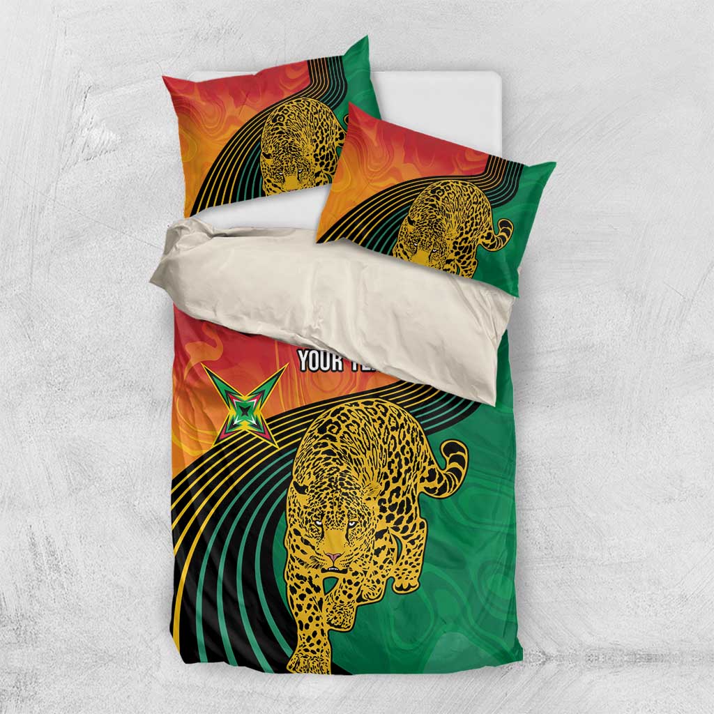 Guyana Cricket Amazon Warriors Personalized Bedding Set Fierce Jaguars - Wonder Print Shop