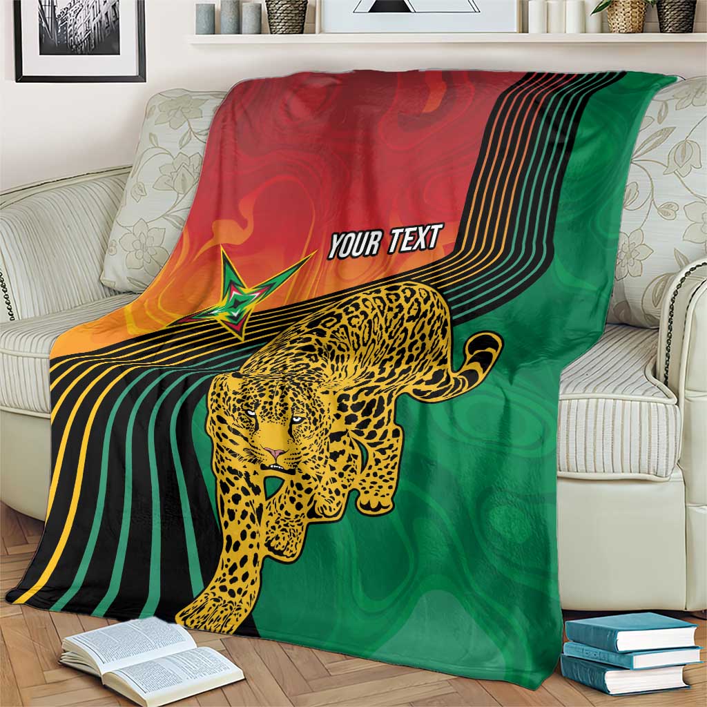 Guyana Cricket Amazon Warriors Personalized Blanket Fierce Jaguars - Wonder Print Shop
