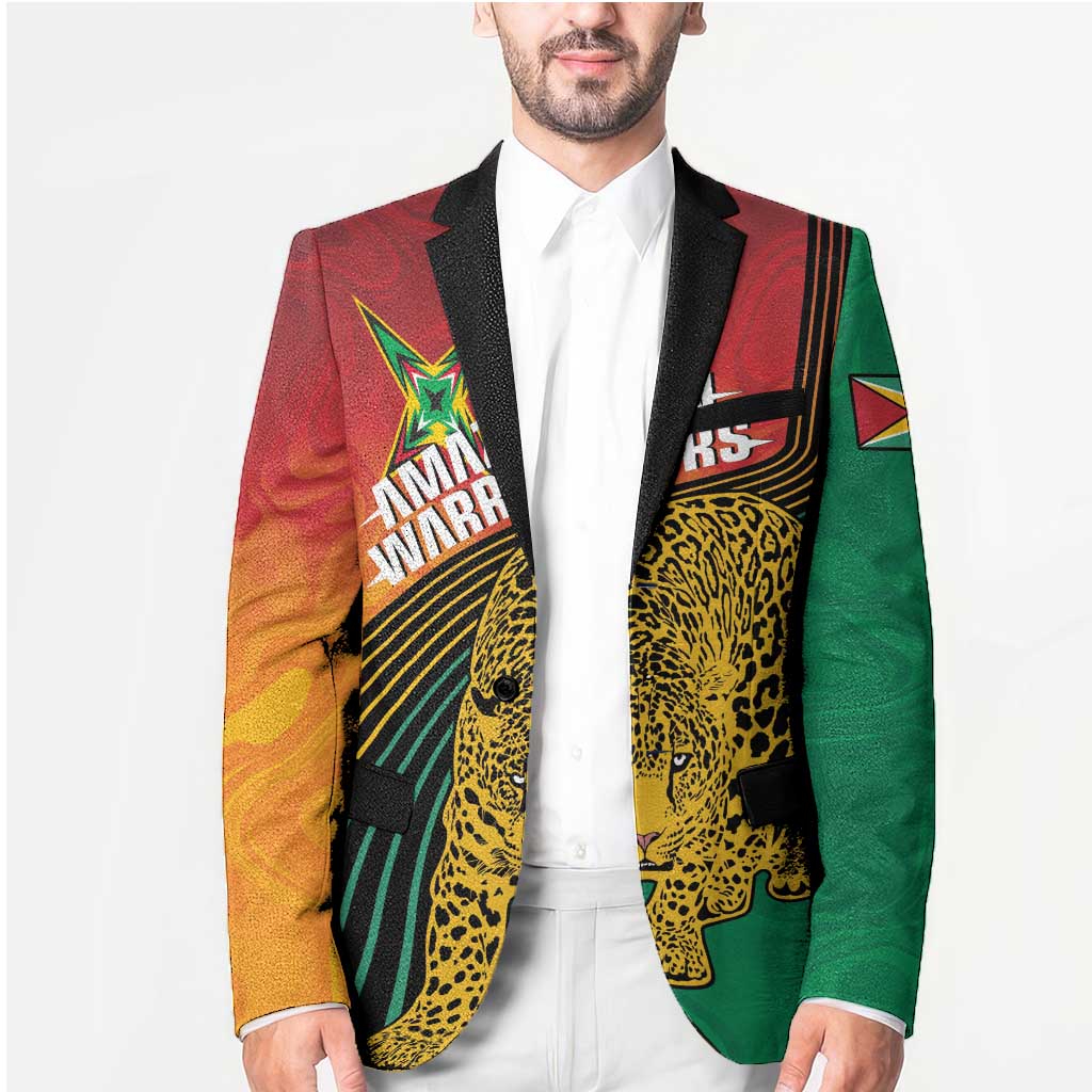 Guyana Cricket Amazon Warriors Personalized Blazer Fierce Jaguars - Wonder Print Shop