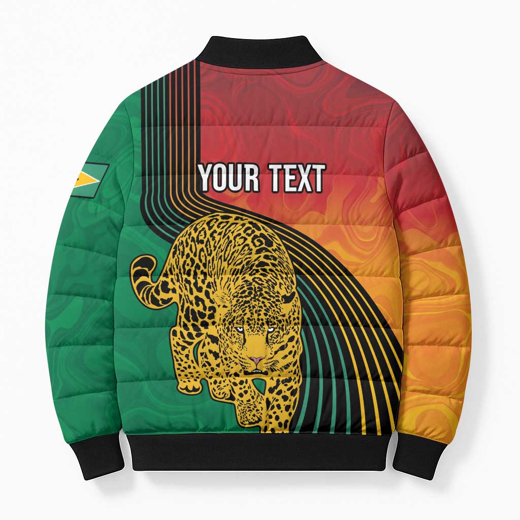 Guyana Cricket Amazon Warriors Personalized Bomber Puffer Jacket Fierce Jaguars - Wonder Print Shop