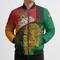 Guyana Cricket Amazon Warriors Personalized Bomber Puffer Jacket Fierce Jaguars - Wonder Print Shop